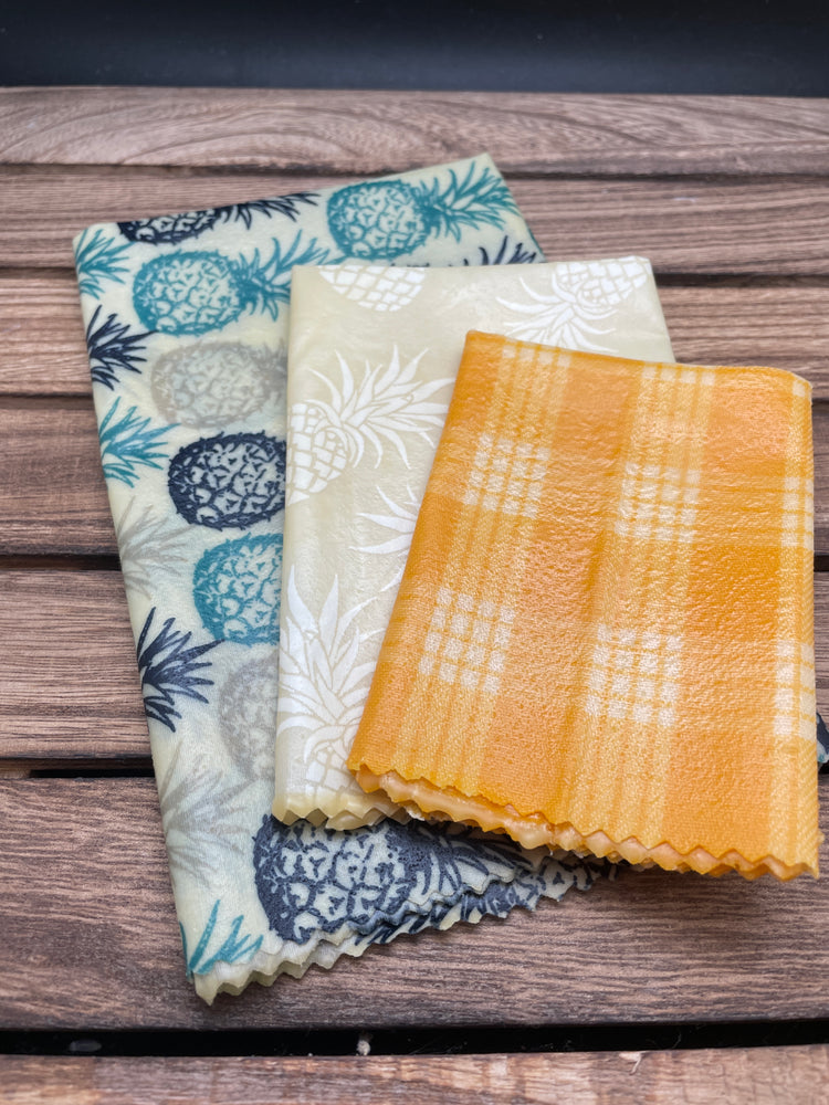 “Pineapple Paradise” 100% Natural Beeswax Wrap