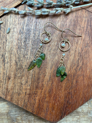 
                  
                    Load image into Gallery viewer, &amp;quot;Dream Catcher&amp;quot; Seasons Tourmaline Earrings on 14k Gold Fill
                  
                