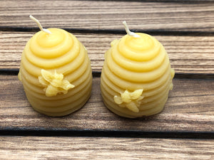 
                  
                    Load image into Gallery viewer, Natural 100% Beeswax Skep Candle
                  
                