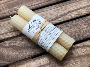 
                  
                    Load image into Gallery viewer, 4&amp;quot; Natural Beeswax Taper Candle (Pair)
                  
                