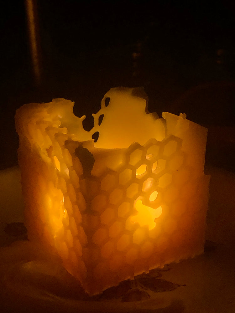 BEESWAX CANDLE: SKEP HIVE – Moon's Gold Apiary