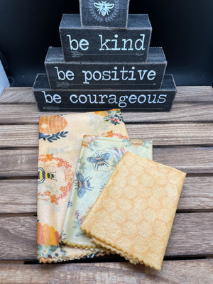 
                  
                    Load image into Gallery viewer, &amp;quot;Bee Kind” 100% Natural Beeswax Wrap
                  
                