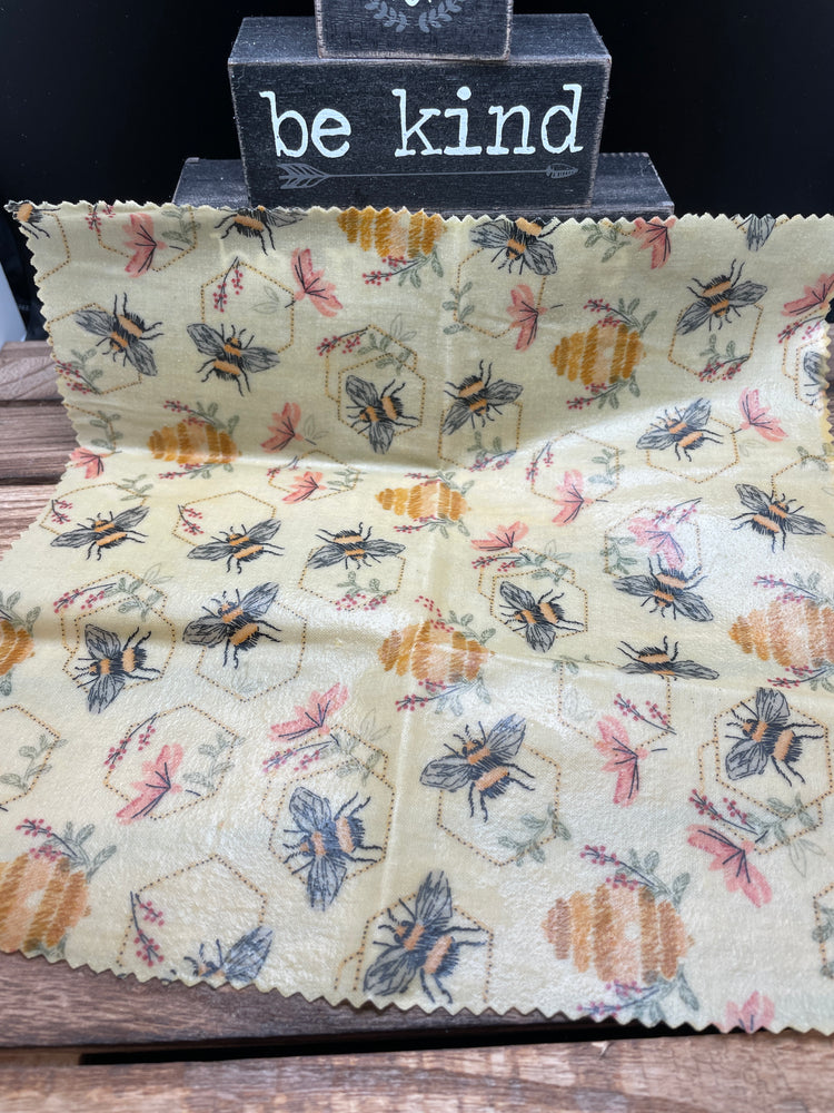 
                  
                    Load image into Gallery viewer, &amp;quot;Bee Kind” 100% Natural Beeswax Wrap
                  
                