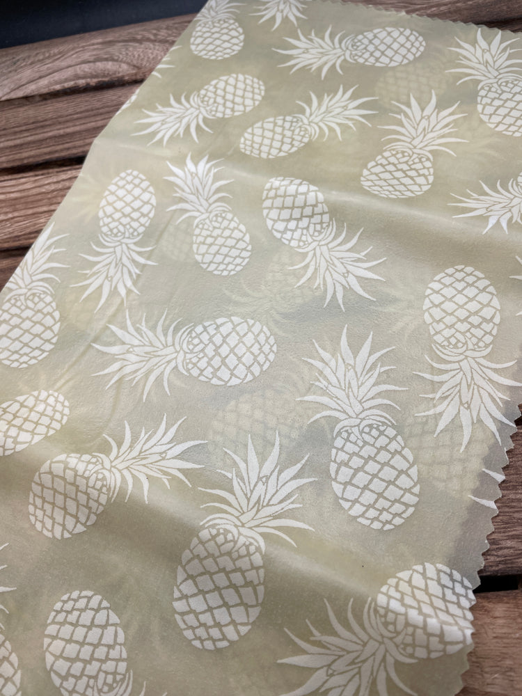 
                  
                    Load image into Gallery viewer, “Pineapple Aloha” 100% Natural Beeswax Wrap
                  
                