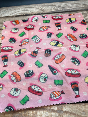 
                  
                    Load image into Gallery viewer, “Sushi” 100% Natural Beeswax Wrap
                  
                