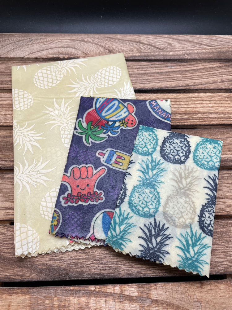 “Pineapple Aloha” 100% Natural Beeswax Wrap