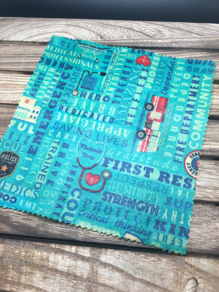 
                  
                    Load image into Gallery viewer, “Heroes: First Responder” 100% Natural Beeswax Wrap
                  
                