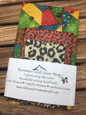 
                  
                    Load image into Gallery viewer, “A Walk on the Wild Side” 100% Natural Beeswax Wrap
                  
                