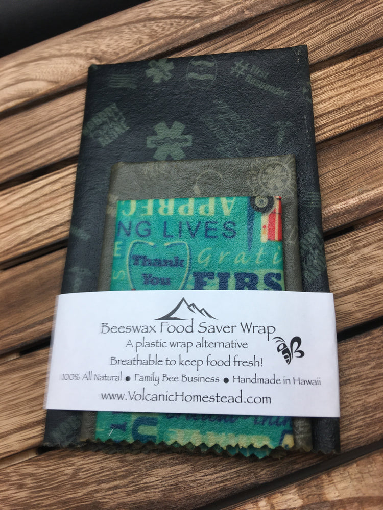 “Heroes: First Responder” 100% Natural Beeswax Wrap