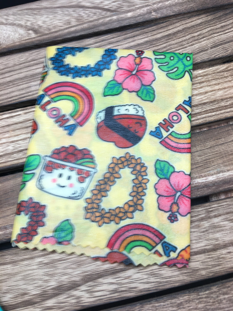 
                  
                    Load image into Gallery viewer, “ALOHA” 100% Natural Beeswax Wrap
                  
                